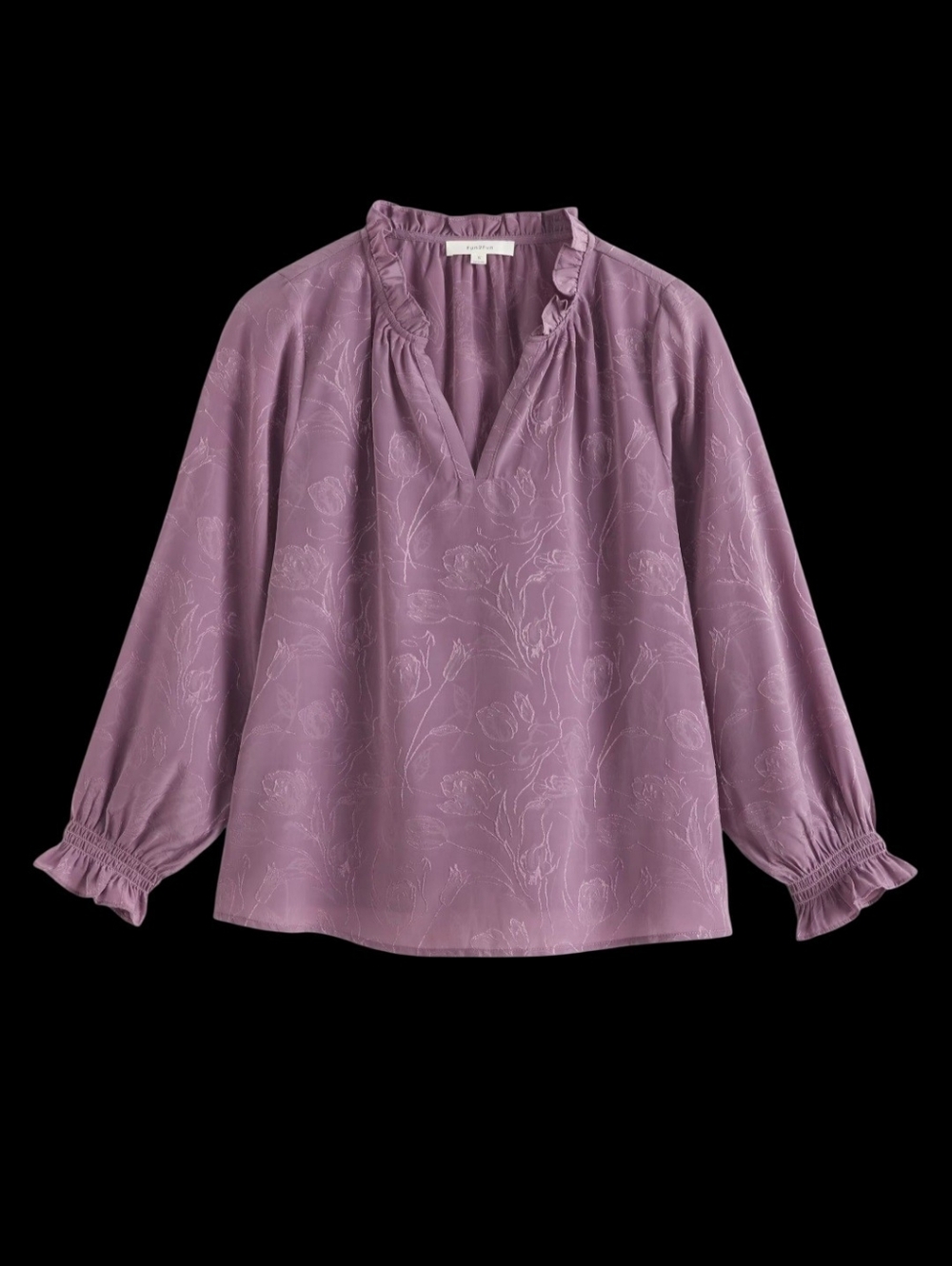 Fun 2 Fun Lavender Floral Blouse